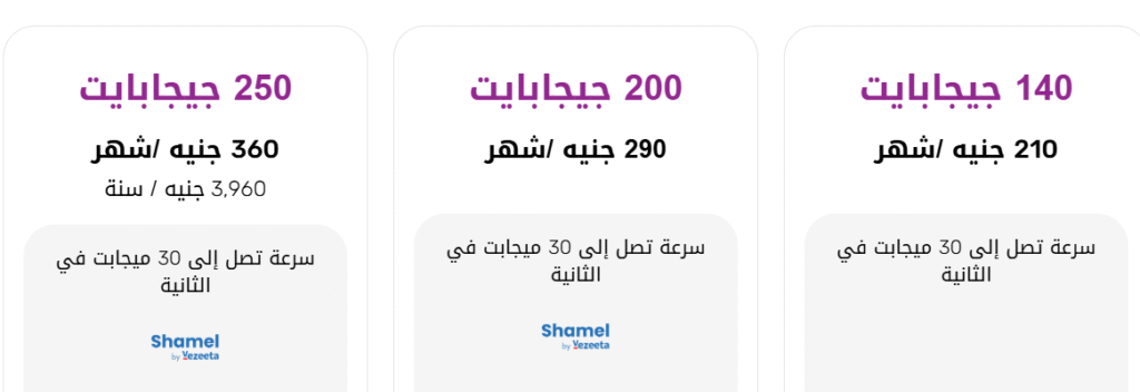 باقات سوبر WE